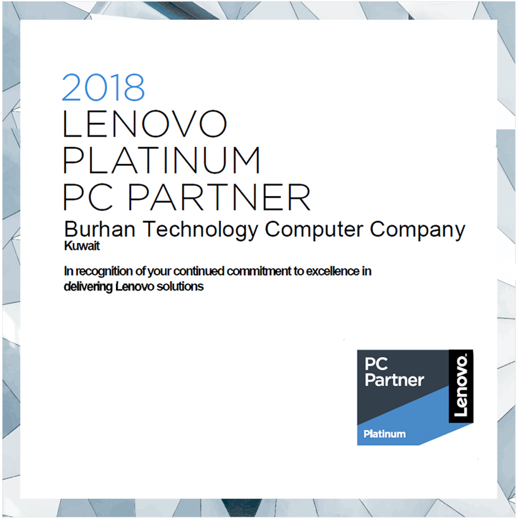 BurhanTec becomes “Lenovo Platinum PC Partner”