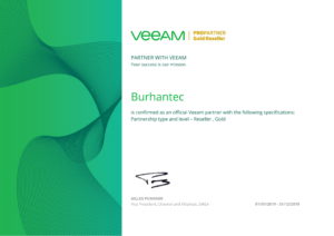 Veeam Pro Partner – Gold Reseller