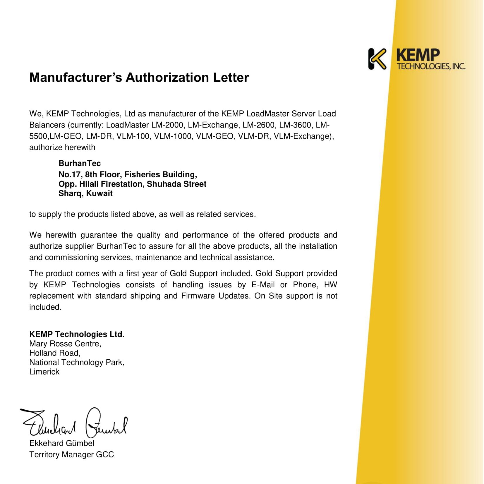 Kemp Authorized Partner in Kuwait – Burhantec