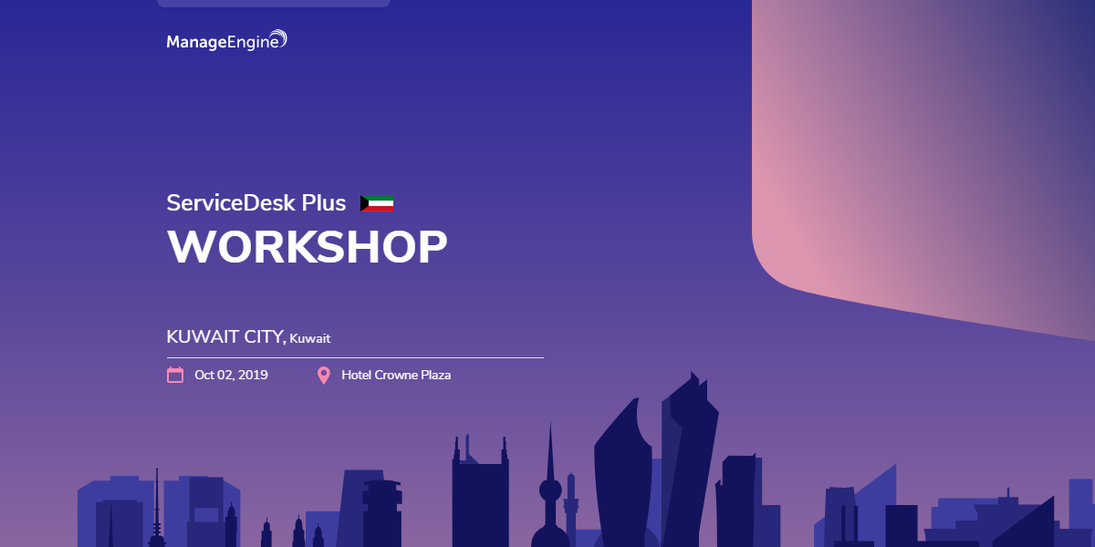 Manageengine Servicedesk Plus Workshop Burhantec
