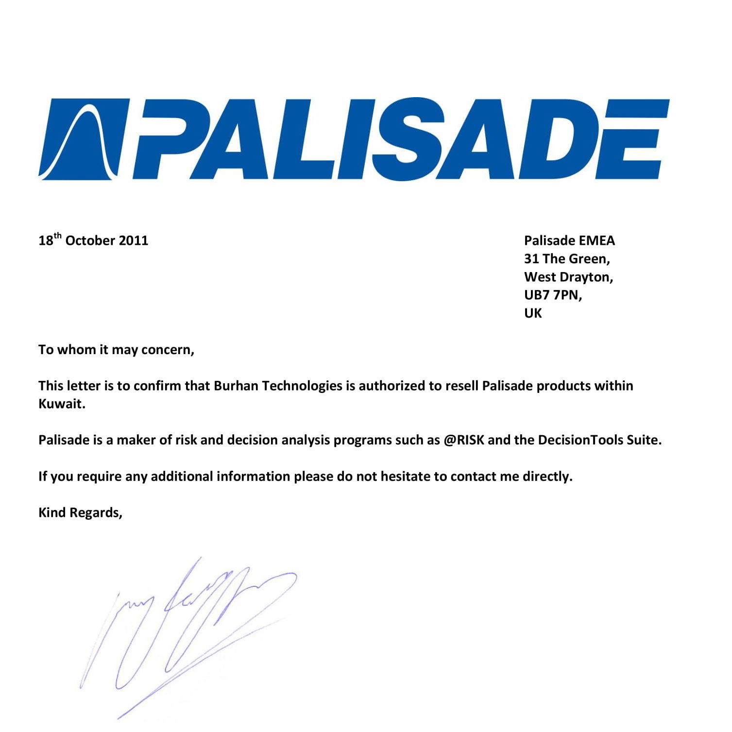 Palisade Authorized Partner in Kuwait – Burhantec